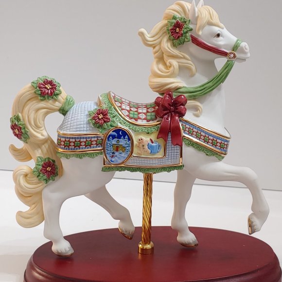 Lenox Christmas Carousel Horse  [ 2014 ] Height: 8 3/4 in - Picture 2 of 10